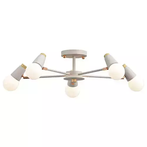 rotary six light ceiling fixture