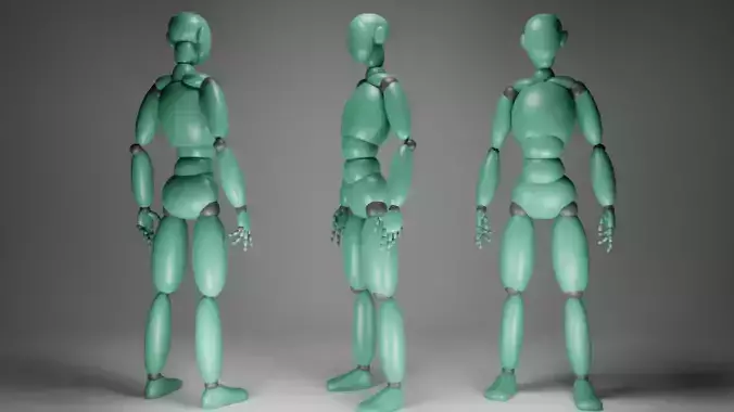 Simple Character Free low-poly 3D model