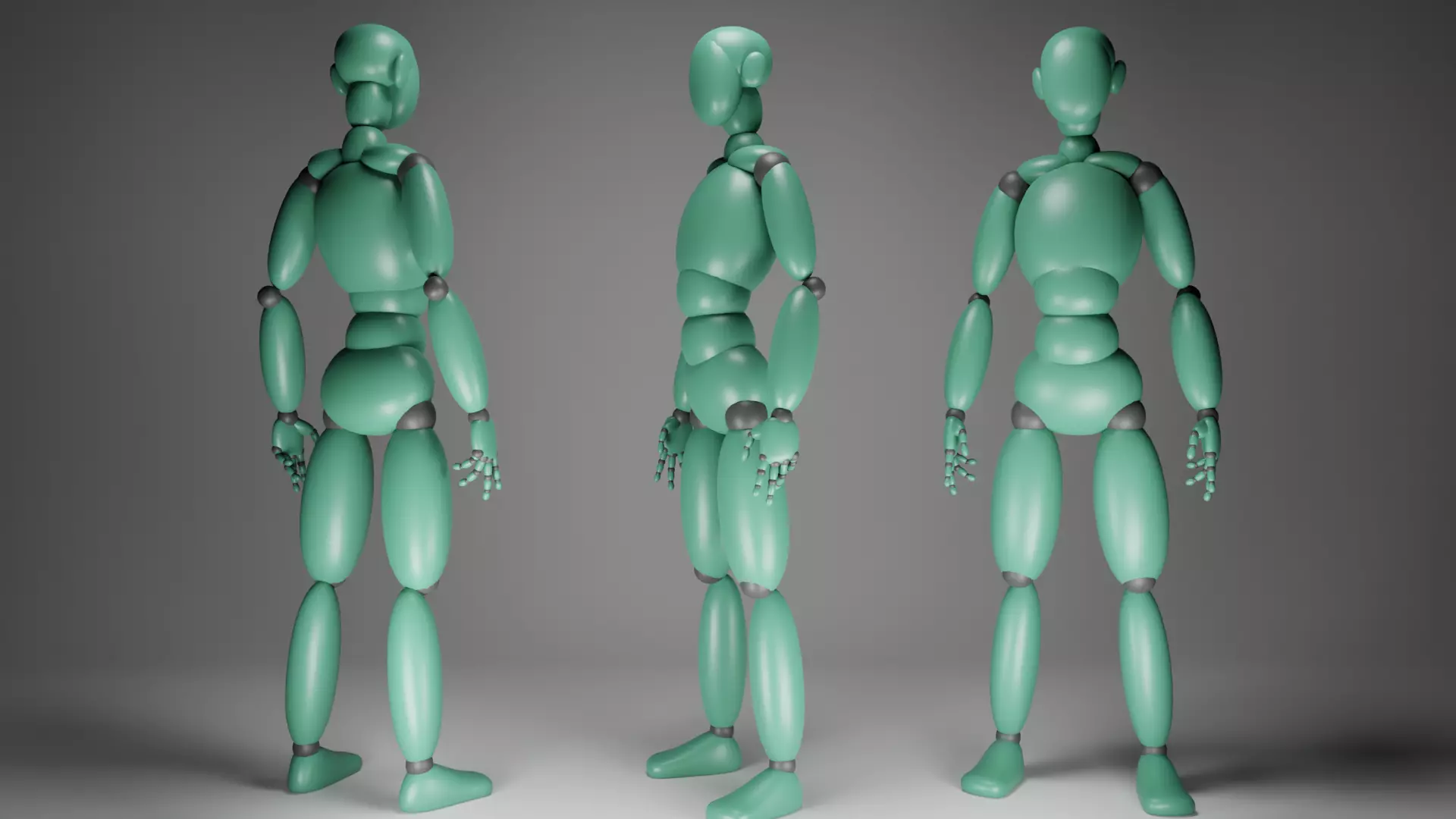 Simple Character Free low-poly 3D model