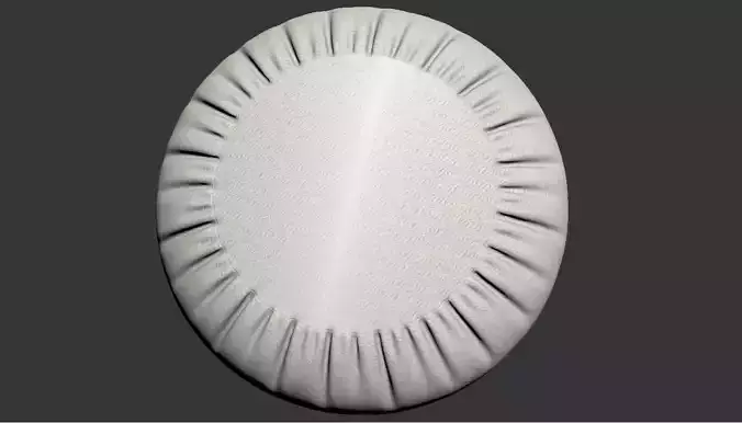 SilkCushion plate with ruffled edge