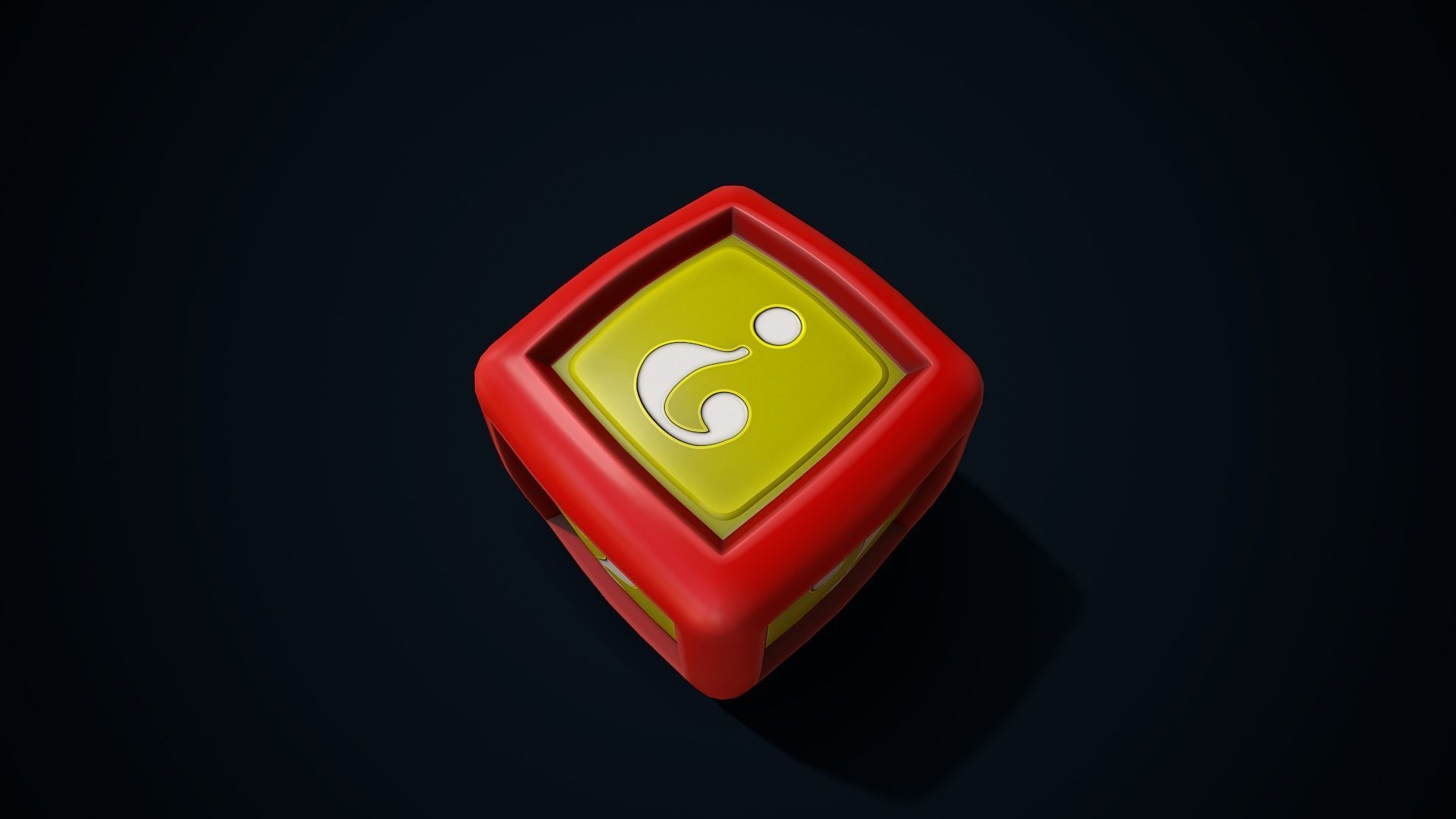 Secret Block Low-poly 3D model_5