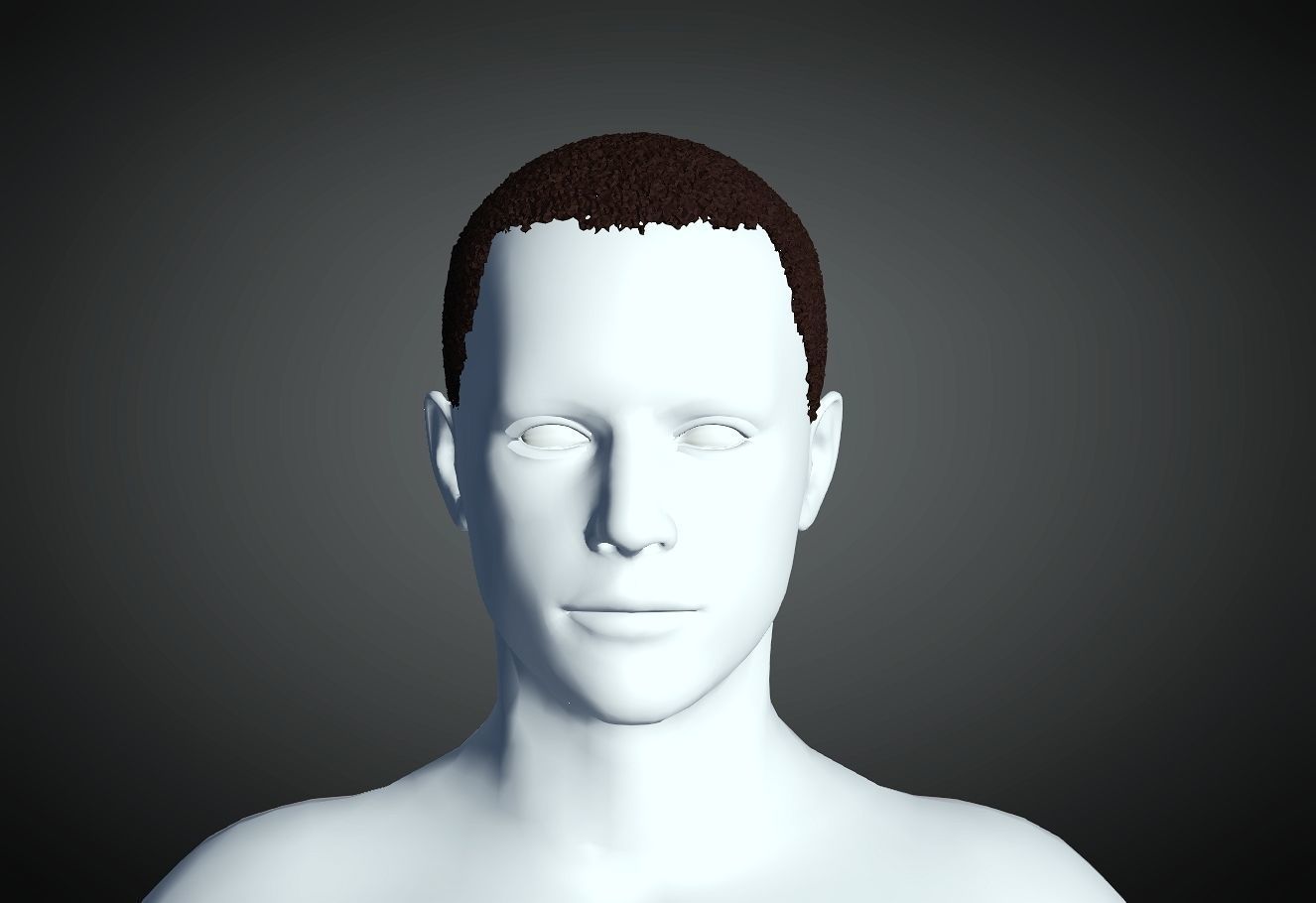 3D Hair style for Man 51 3D model 3D print model_2