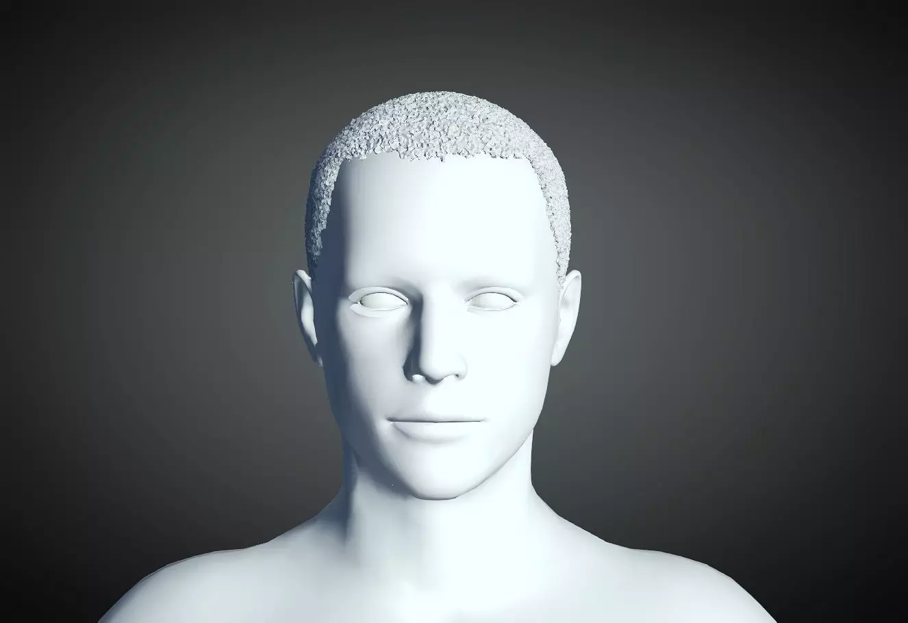 3D Hair style for Man 51 3D model 3D print model_0