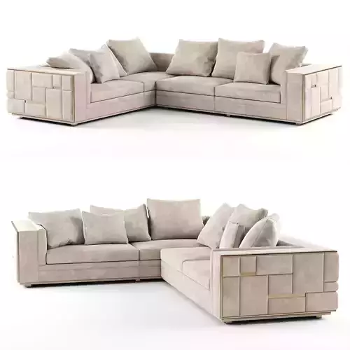Visionnaire BABYLON Sectional leather sofa 02