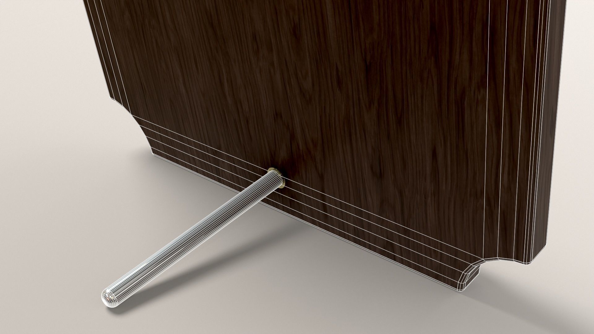 Wooden Plaque Low-poly 3D model_22