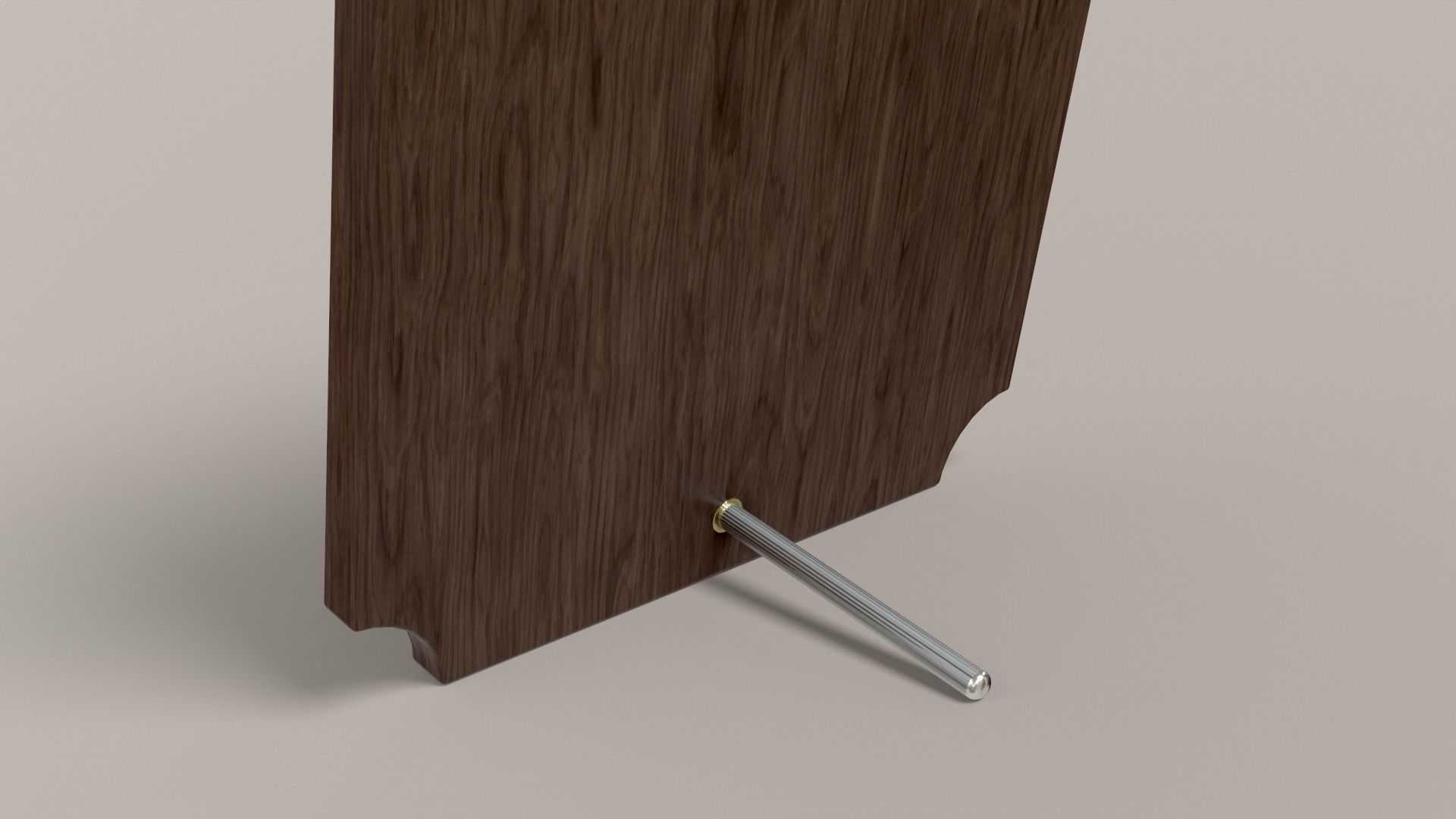 Wooden Plaque Low-poly 3D model_19