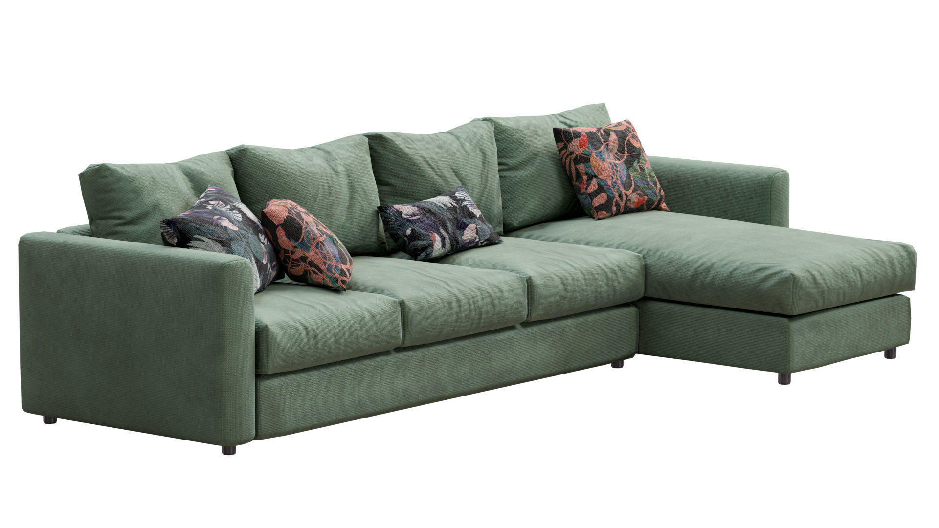 Sofa Ikea Vimle Low-poly 3D model_6