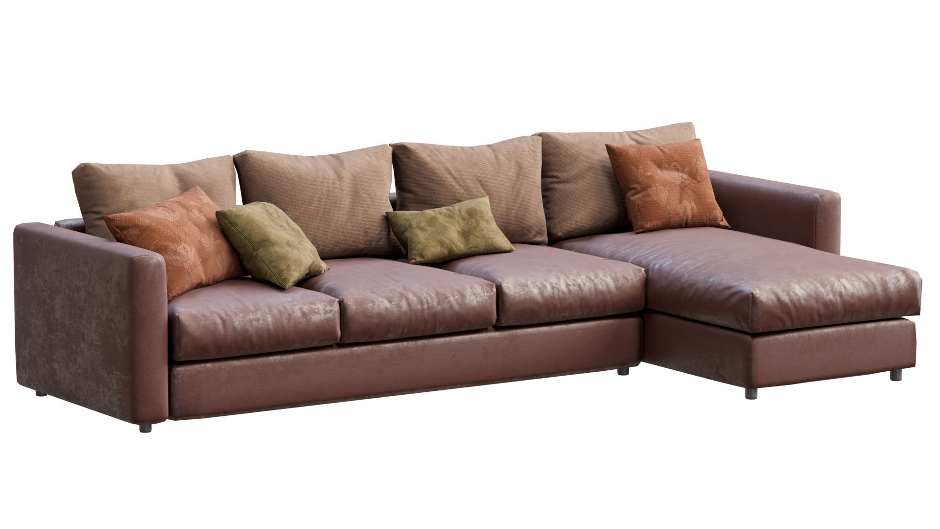 Sofa Ikea Vimle Low-poly 3D model_11