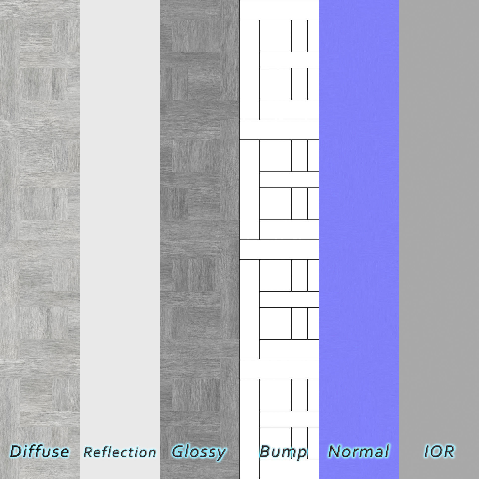 Parquet - Laminate - Wooden floor 3D model_1