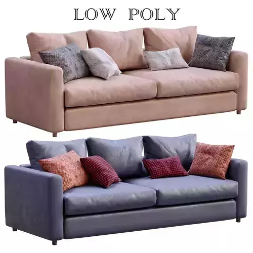 Sofa Vimle By Ikea 3 Low-poly 3D model