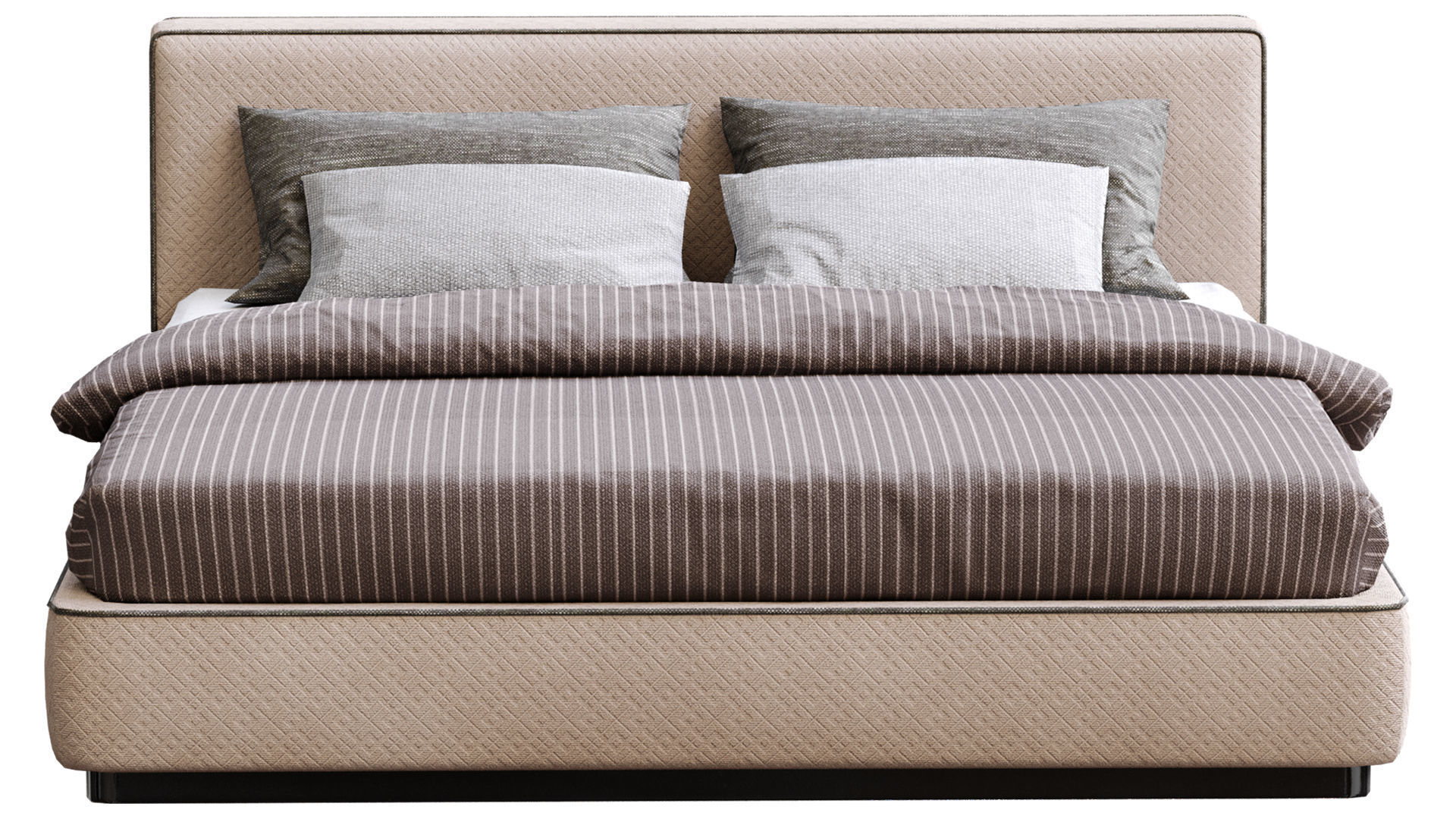 Alberta bed Dion Low-poly 3D model_23