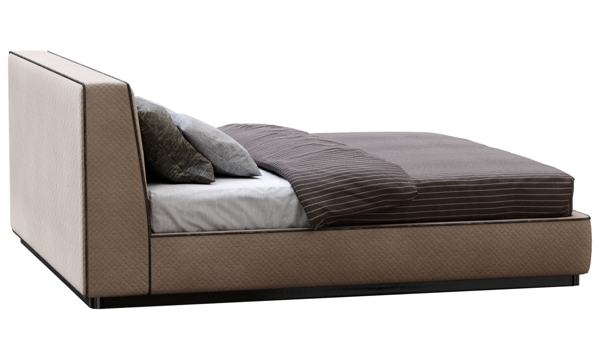 Alberta bed Dion Low-poly 3D model_7