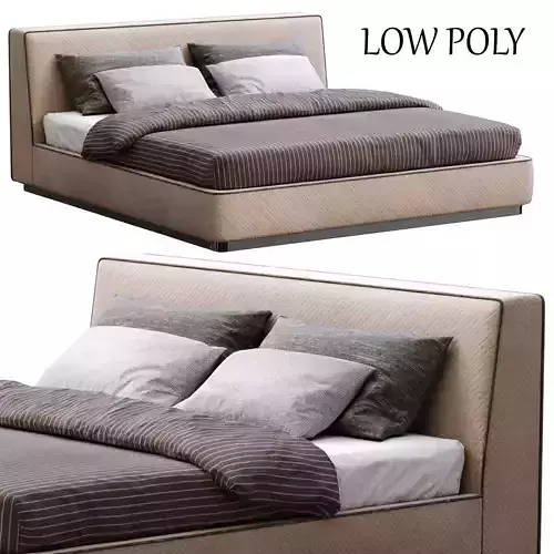 Alberta bed Dion Low-poly 3D model