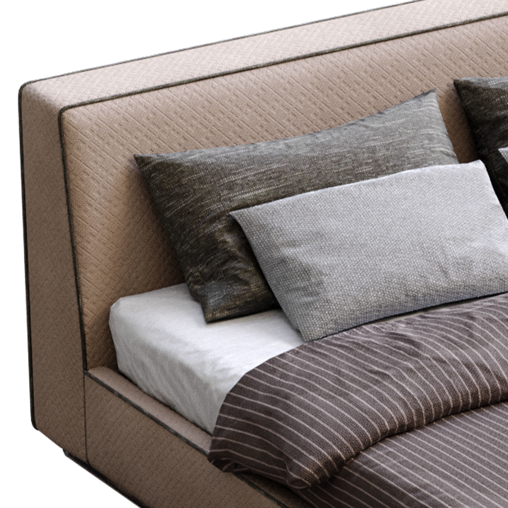 Alberta bed Dion Low-poly 3D model_35