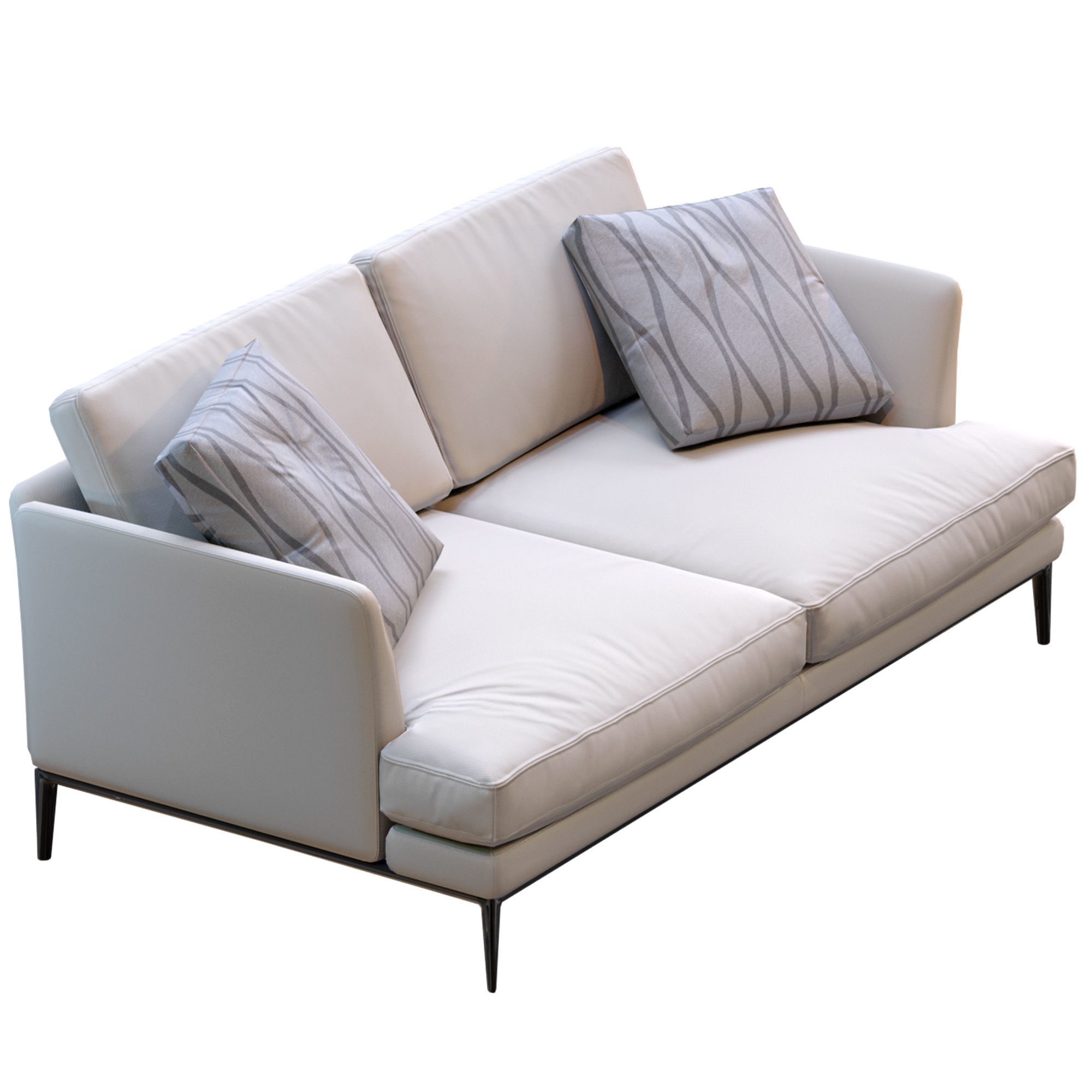 Alivar Sofa Portofino Low-poly 3D model_13