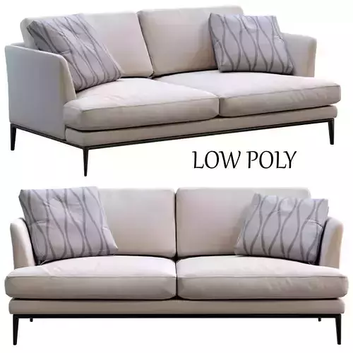 Alivar Sofa Portofino Low-poly 3D model