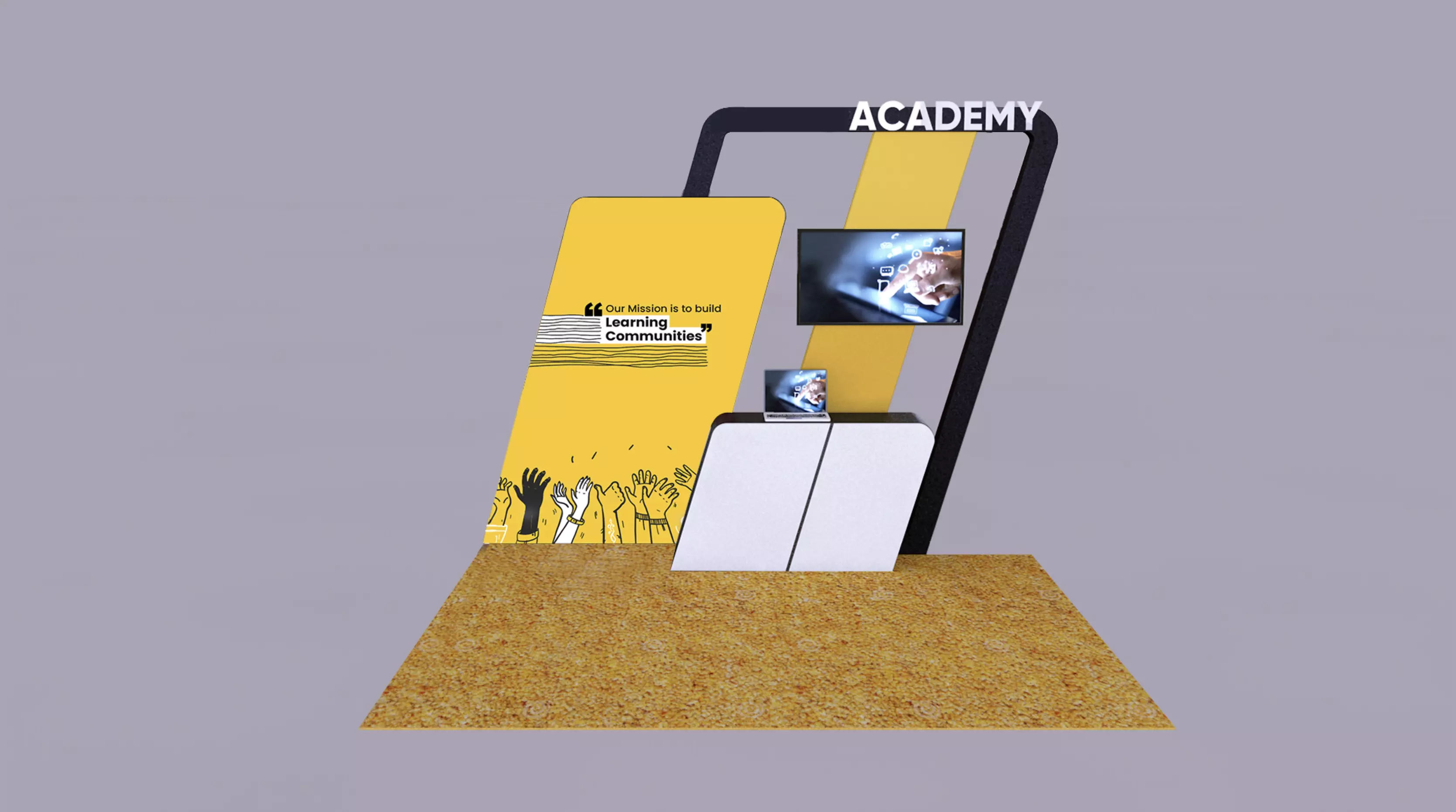 Exhibition Booth 3D model_0