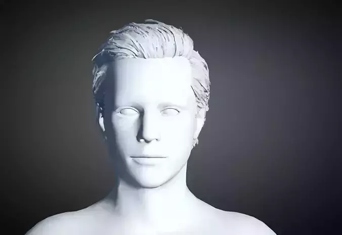 3D Hair style for Man 64 3D model