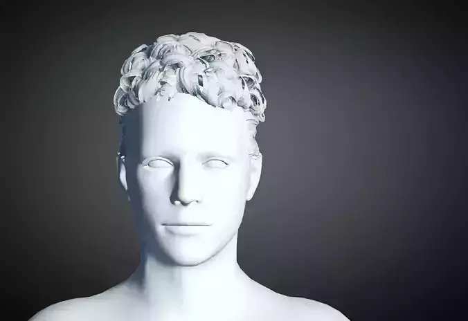 3D Hair style for Man 66 3D model