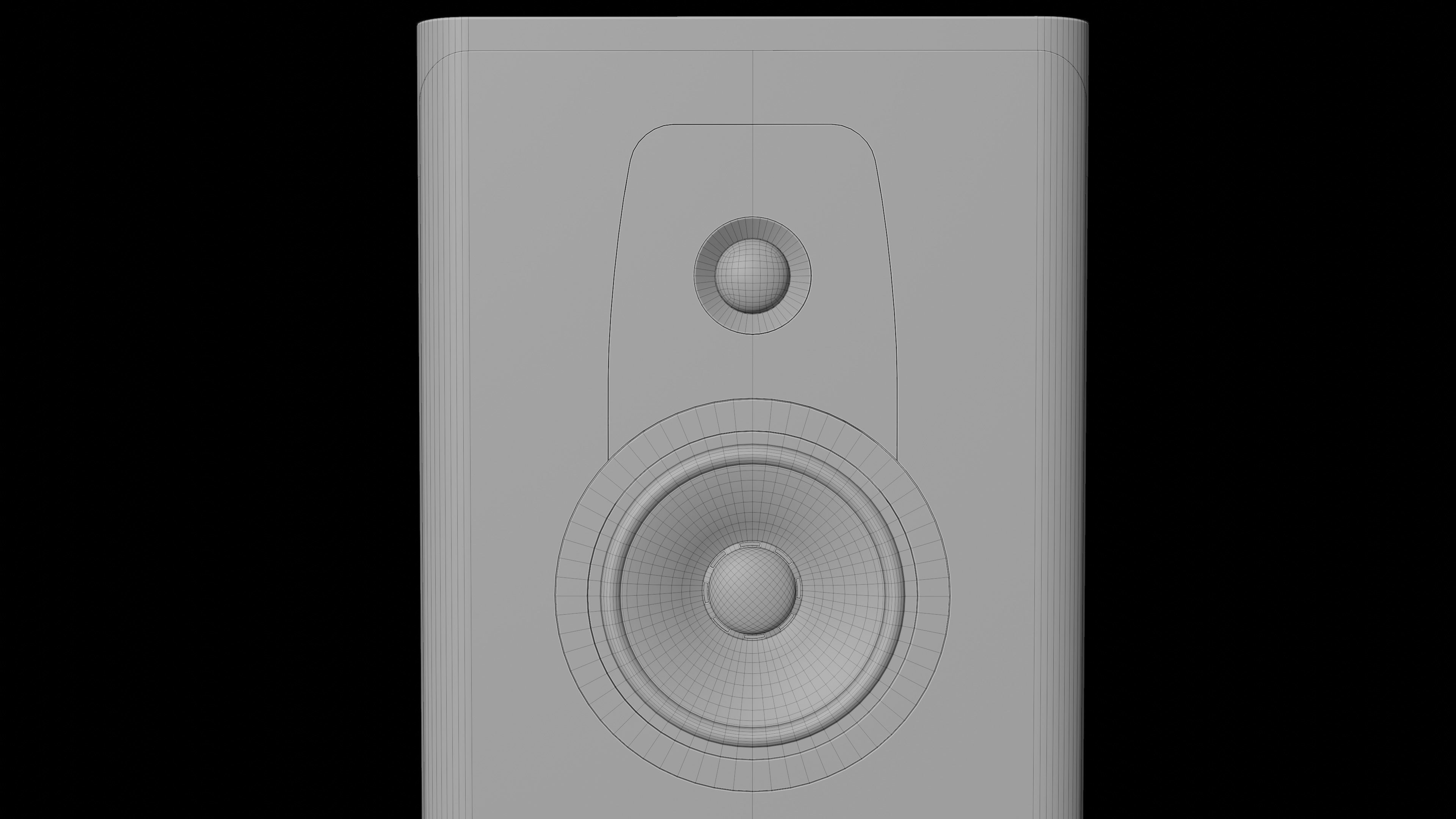 Dynaudio speakers and power amplifier 3D model_17