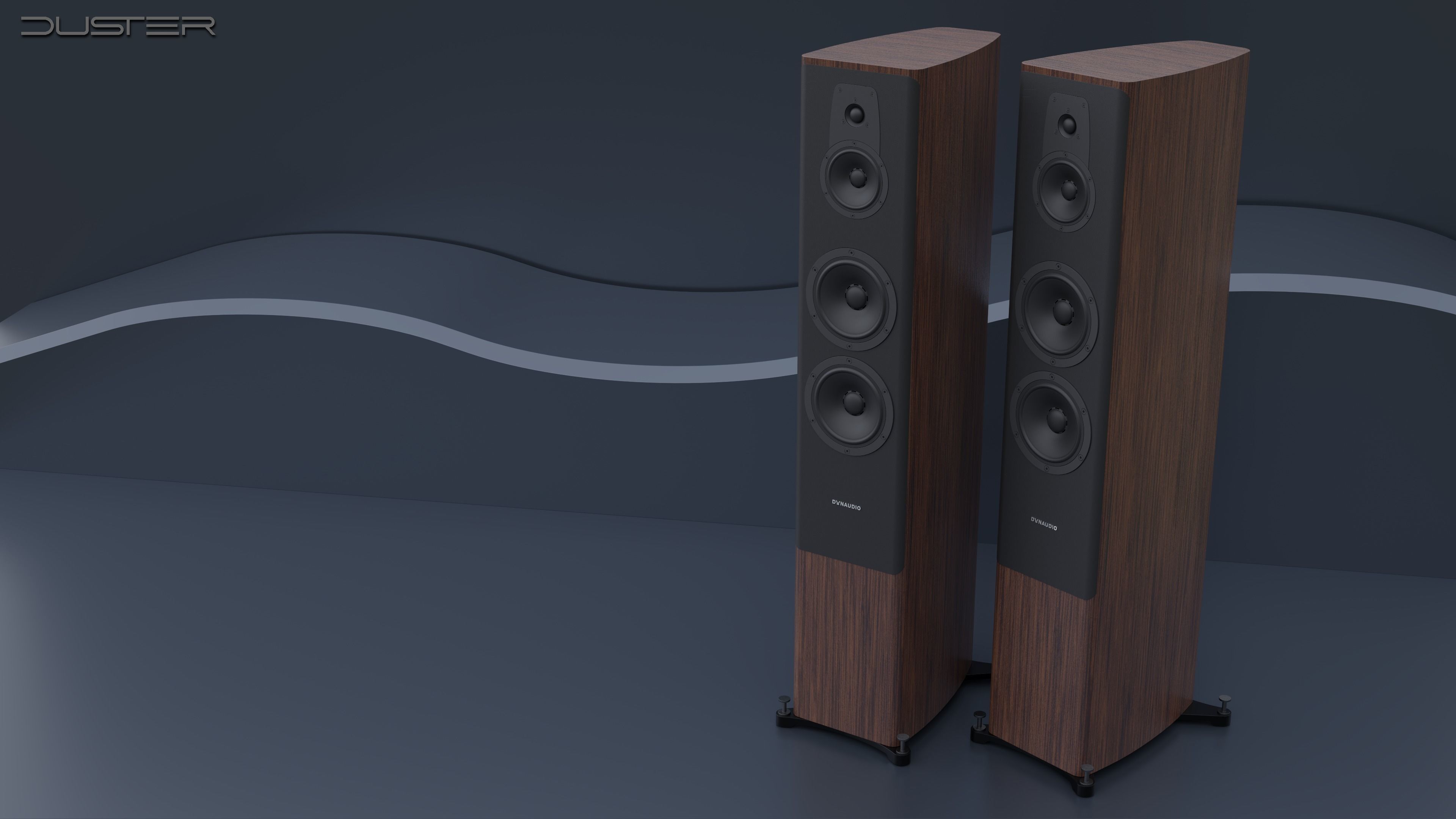Dynaudio speakers and power amplifier 3D model_6