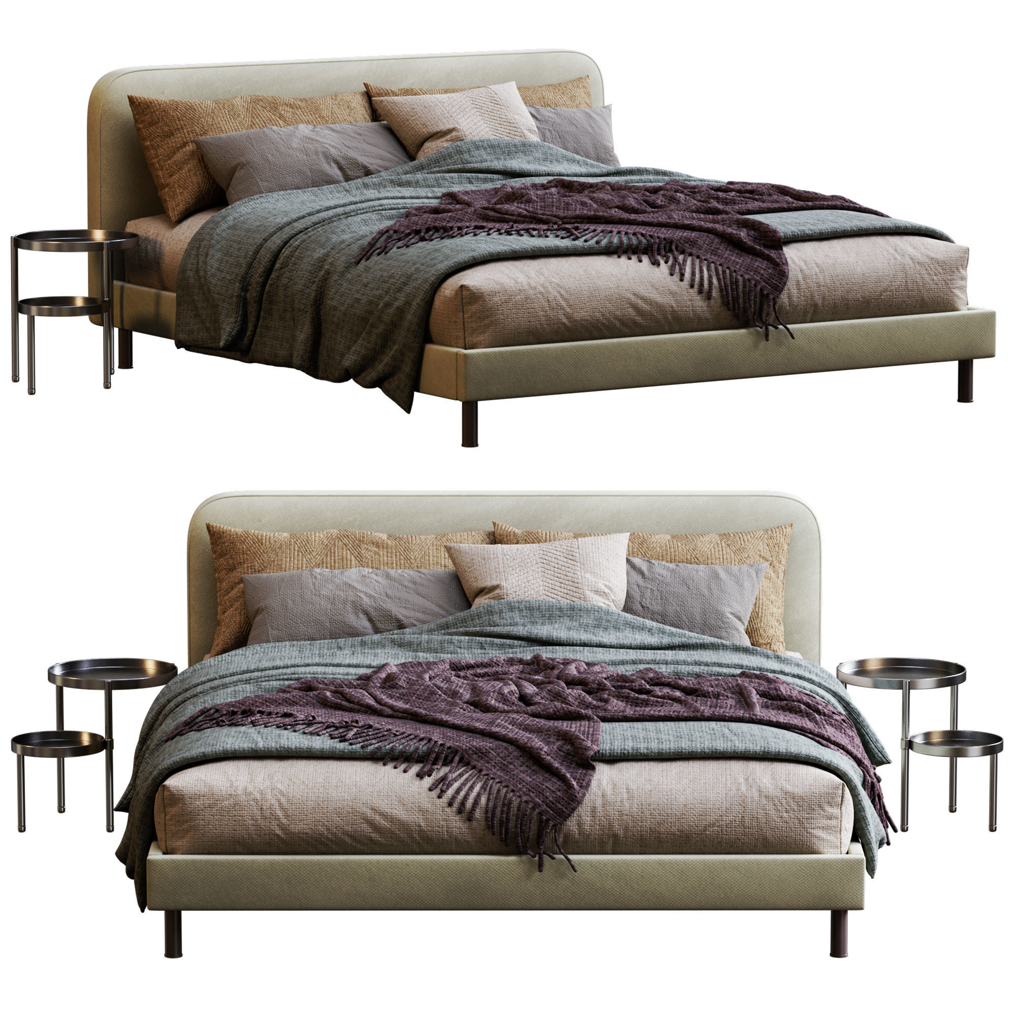 Made Bed Besley 3D model_5