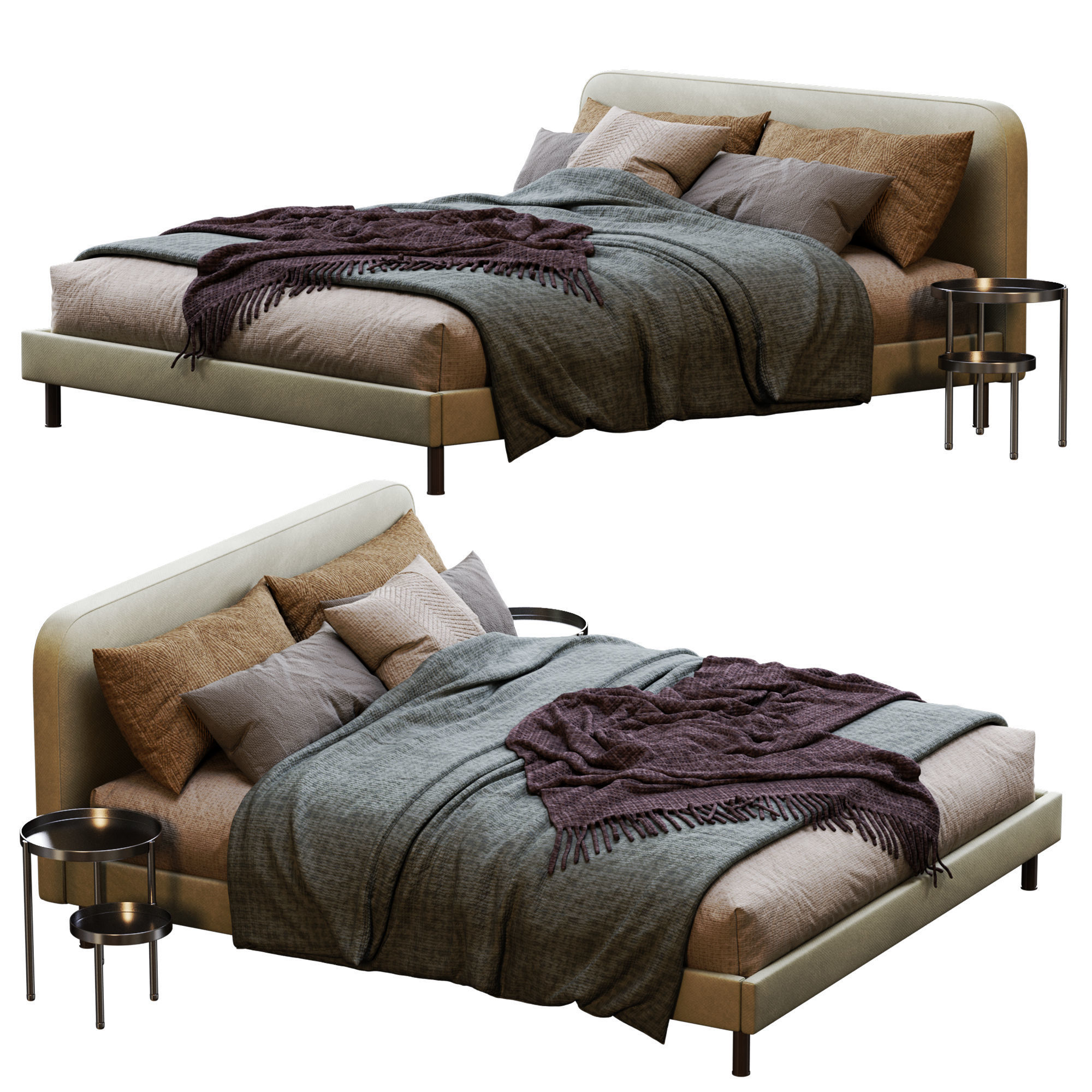 Made Bed Besley 3D model_3