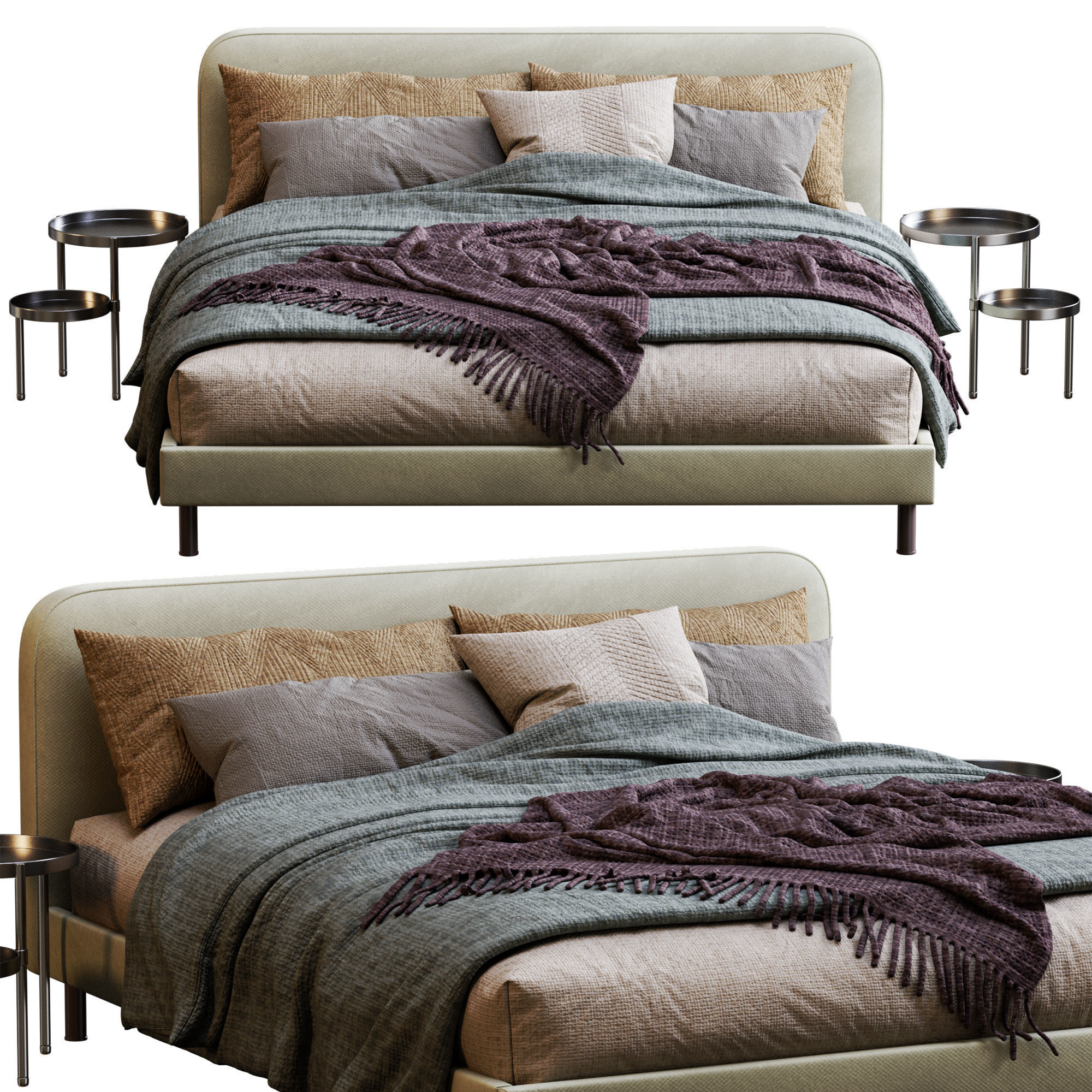 Made Bed Besley 3D model_7