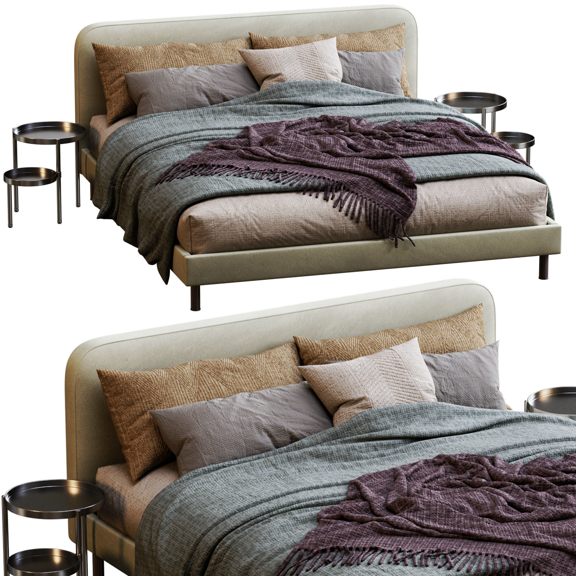 Made Bed Besley 3D model_2