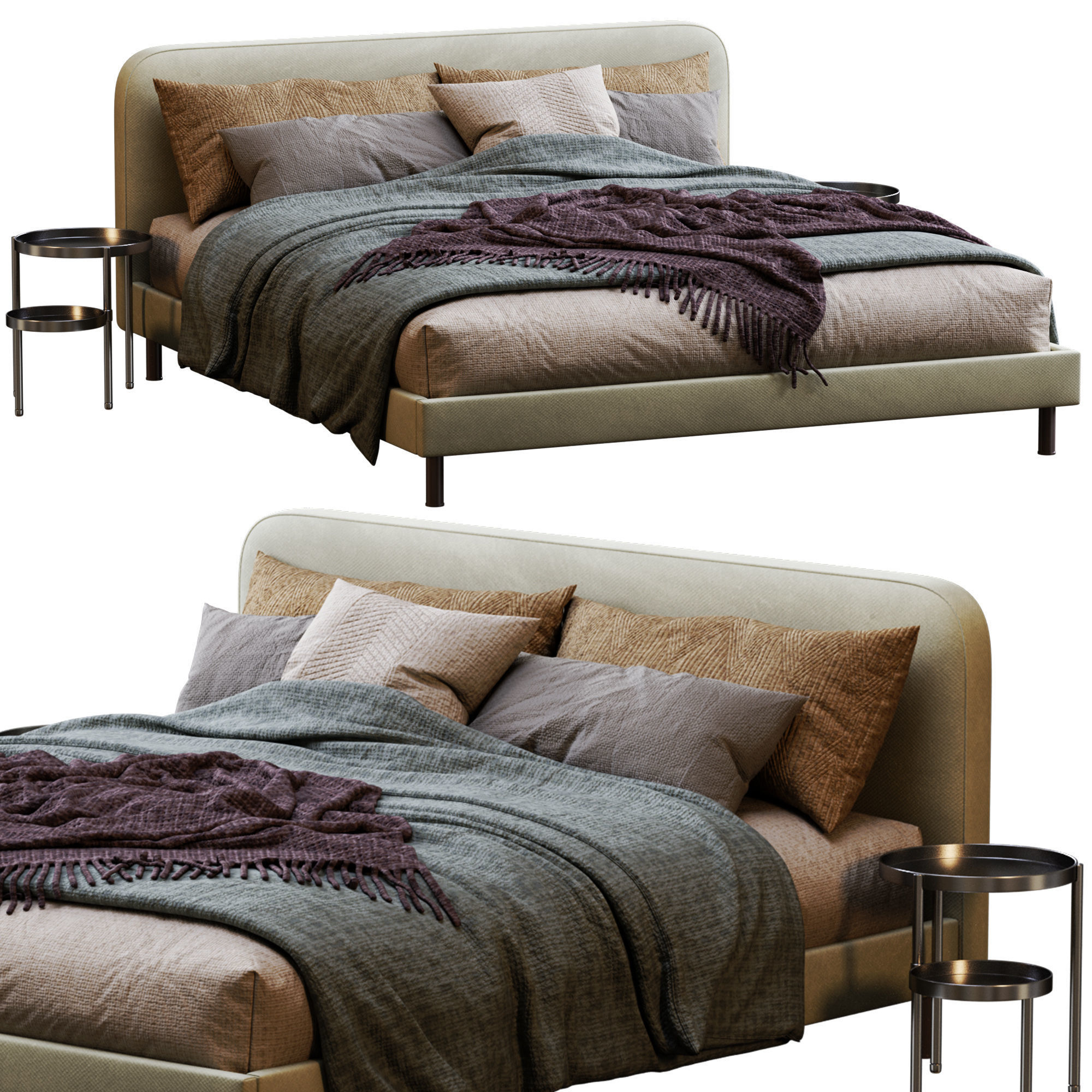 Made Bed Besley 3D model_1