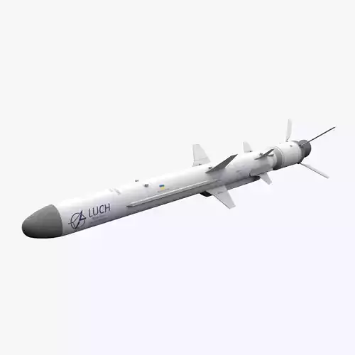R-360 Neptune cruise missile Low-poly 3D model