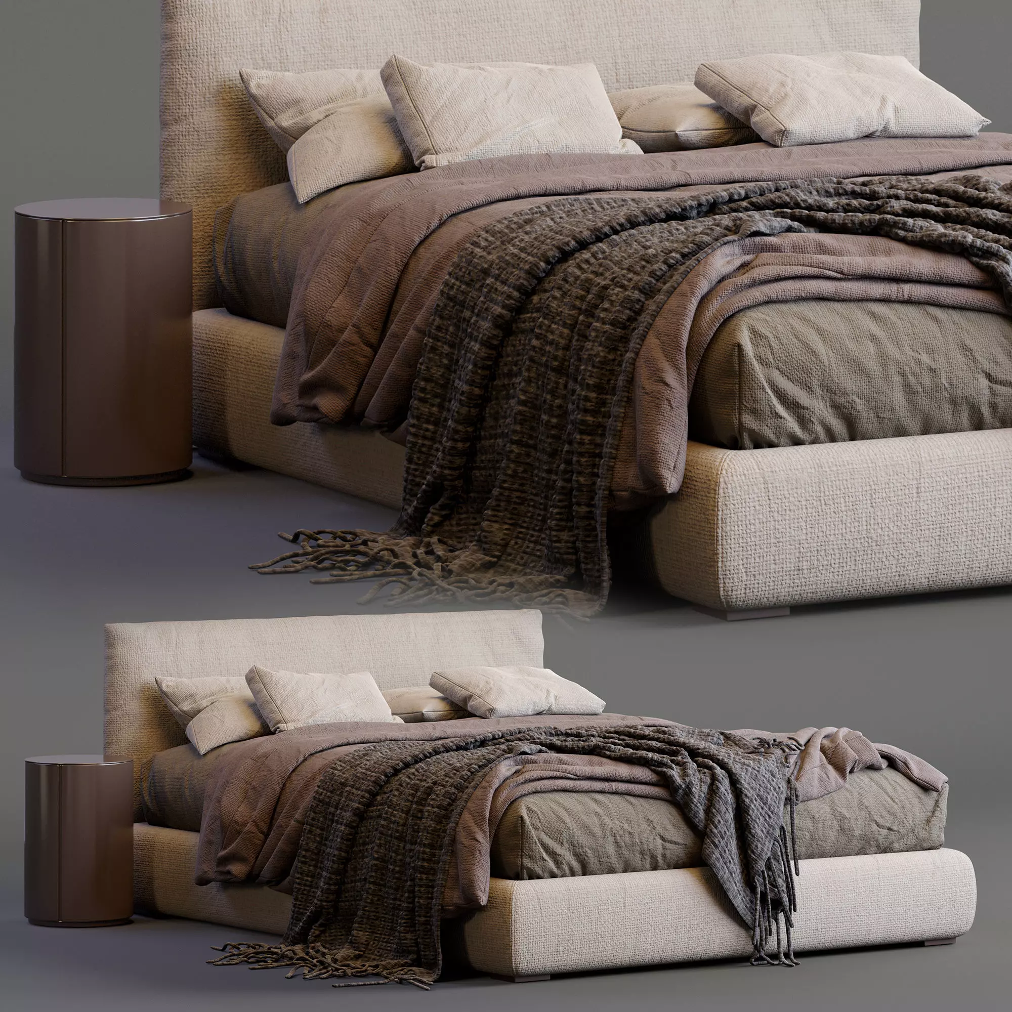 Meridiani Bed Scott 3D model