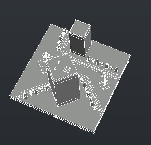 Commercial building Low poly Vol 05 Low-poly 3D model_22