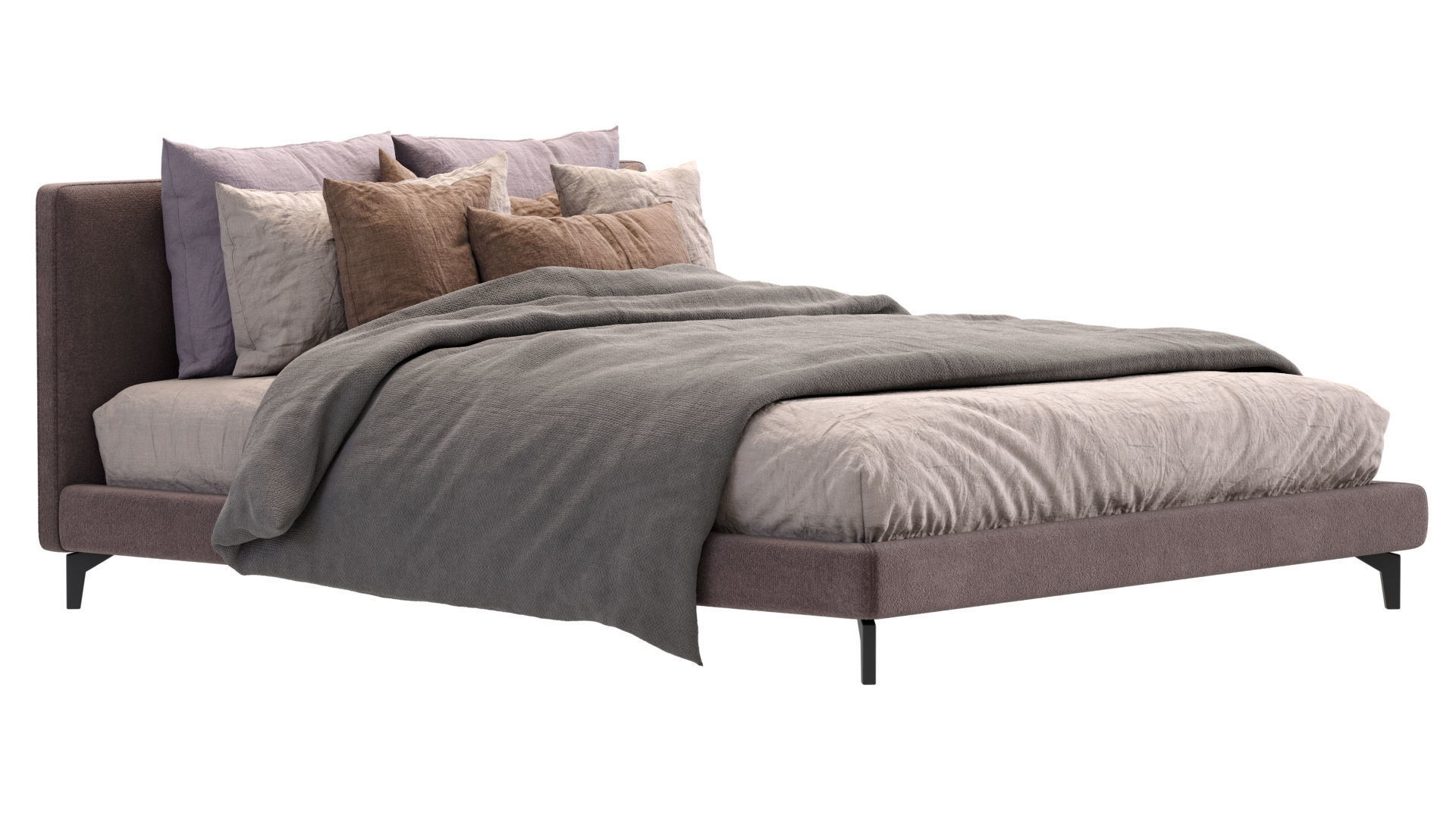 Meridiani Bed Stone Up 3D model_6