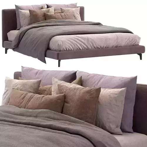 Meridiani Bed Stone Up 3D model