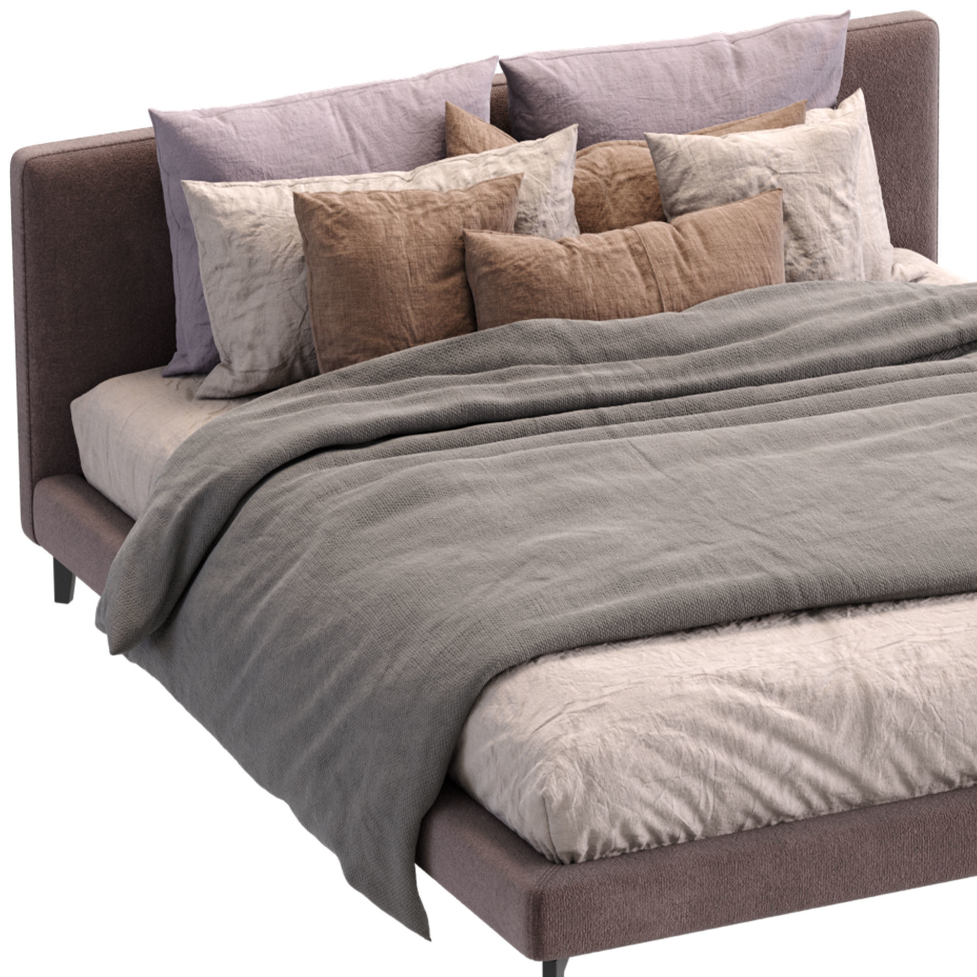 Meridiani Bed Stone Up 3D model_14