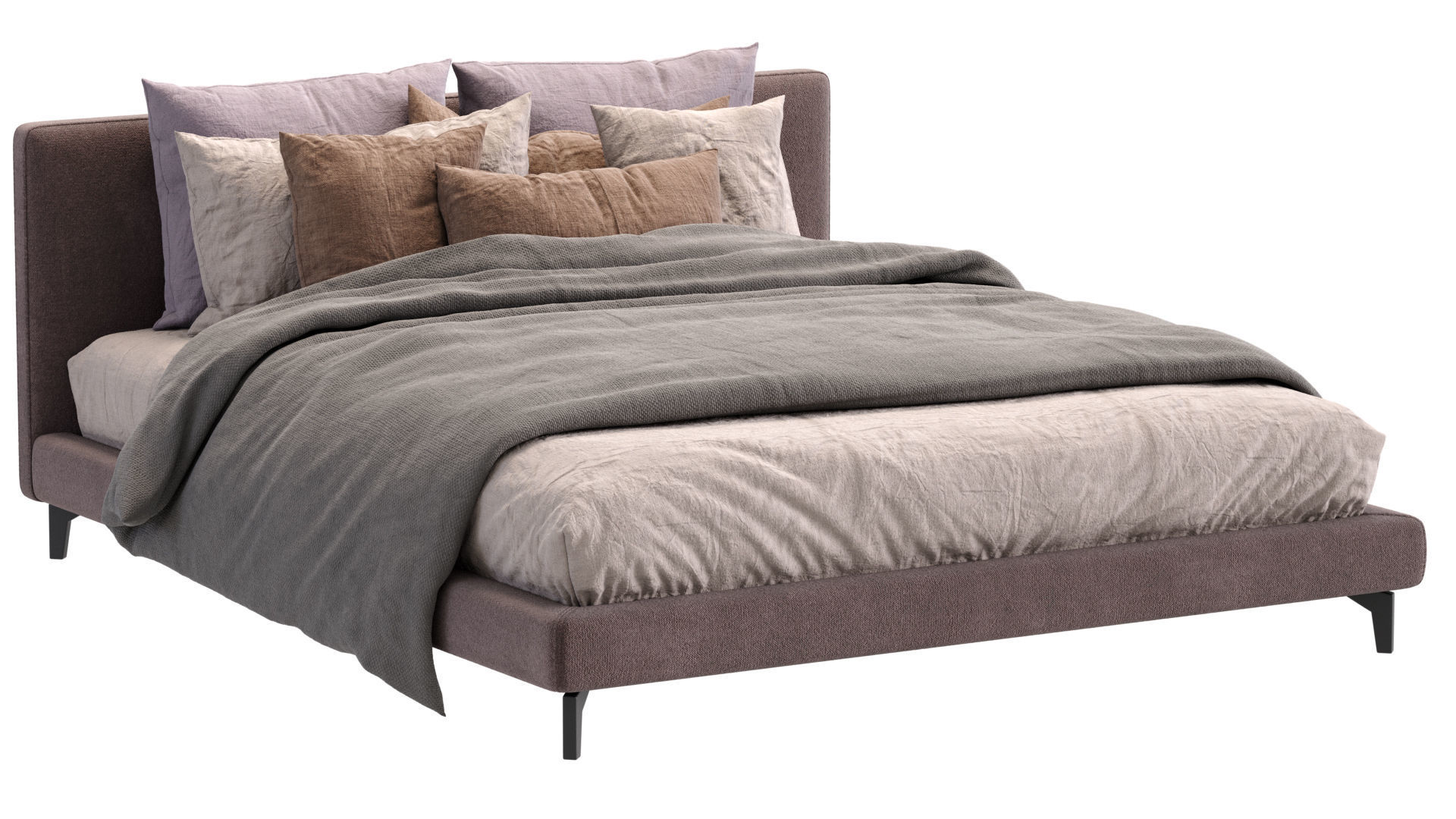 Meridiani Bed Stone Up 3D model_8