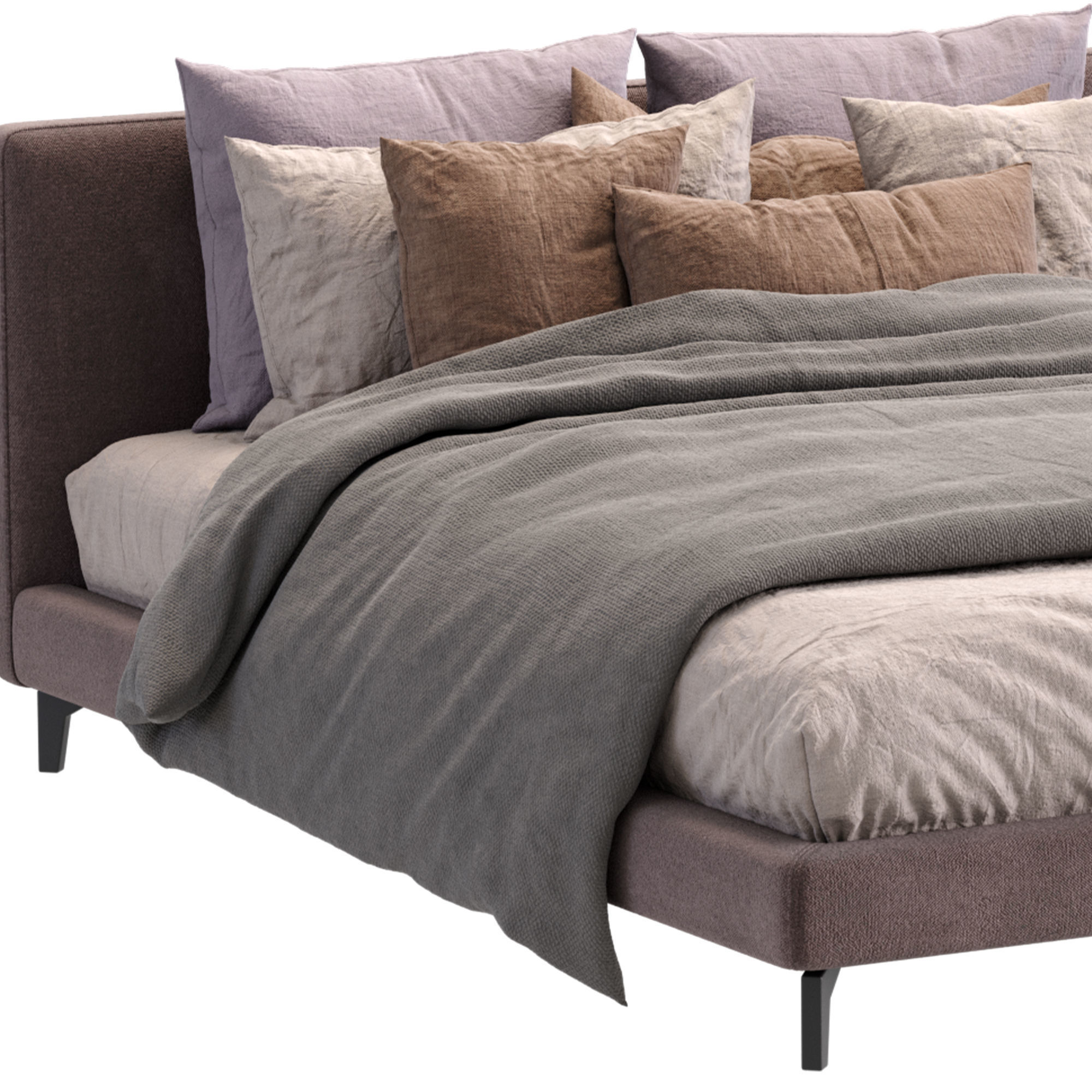 Meridiani Bed Stone Up 3D model_16