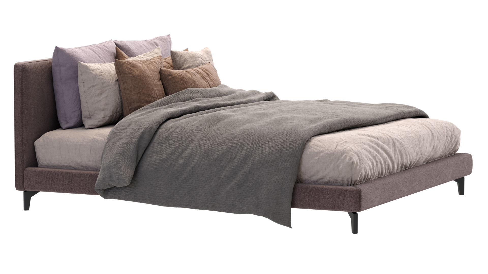 Meridiani Bed Stone Up 3D model_3