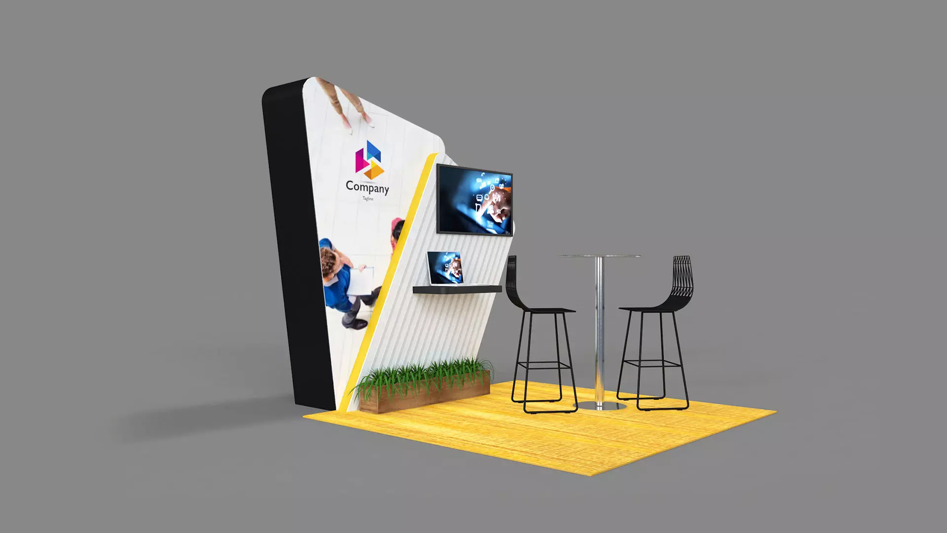 Exhibition Kiosk 3D model