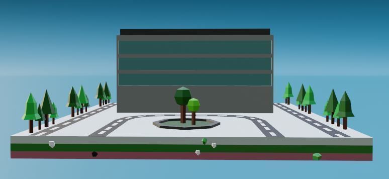 Commercial building Low poly Vol 06 Low-poly 3D model_13