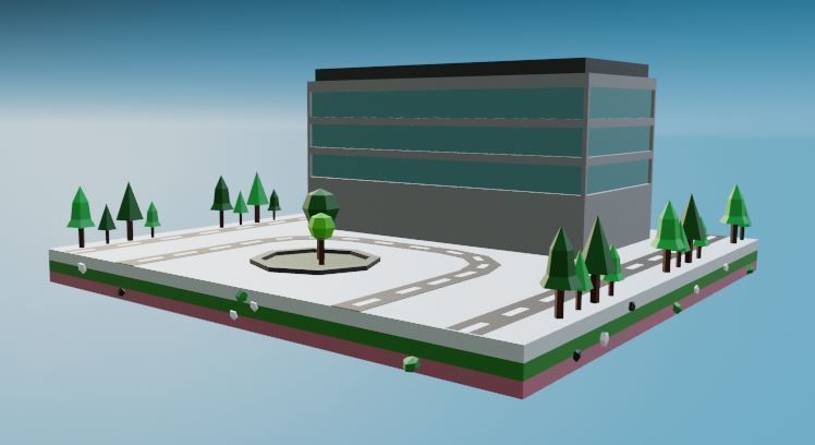 Commercial building Low poly Vol 06 Low-poly 3D model_8