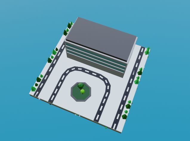 Commercial building Low poly Vol 06 Low-poly 3D model_11