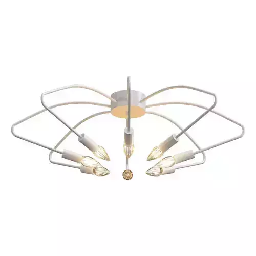 luminex ceiling light fixture with six lights