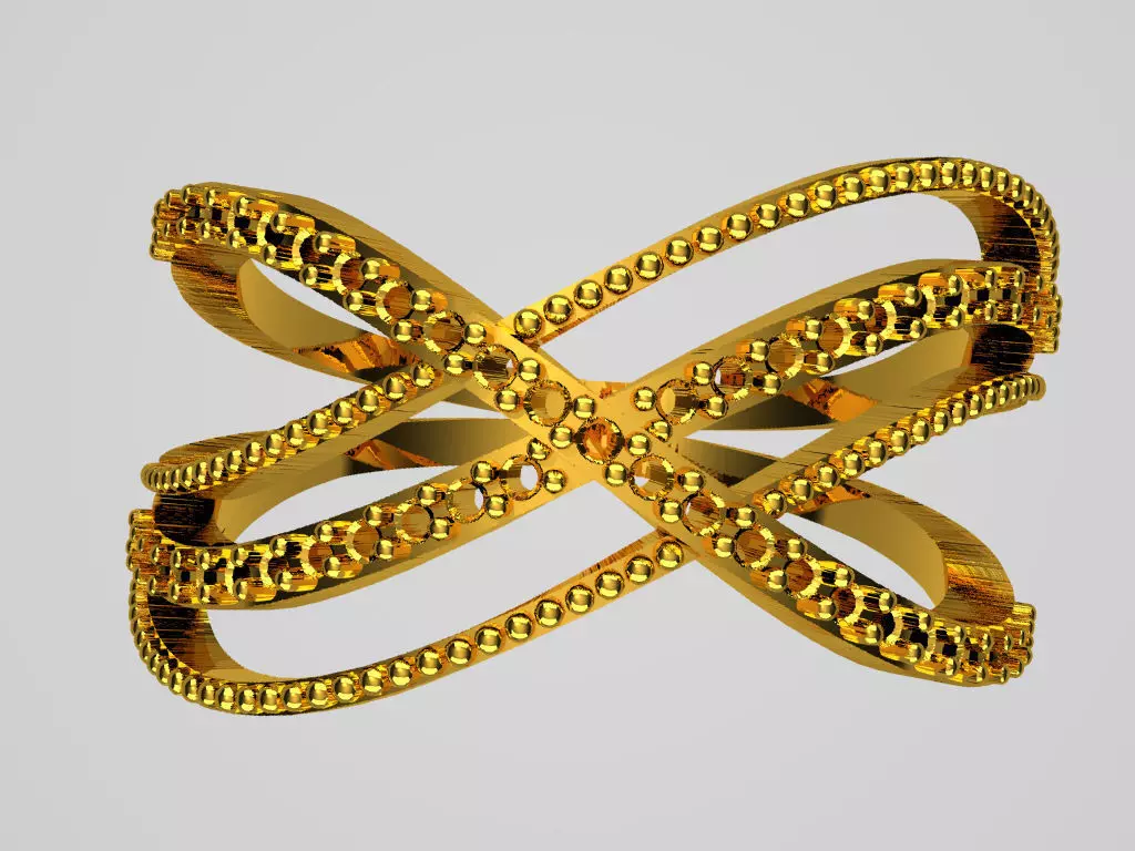 D025-TEL gold ring 3D print model_0