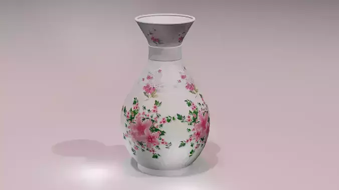 Vase 3D Model chinese