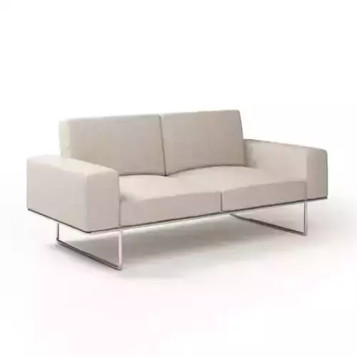 White Elevated Sofa