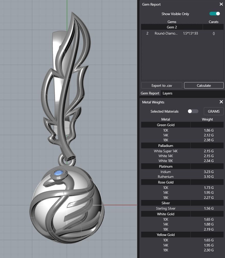 Swan Feather Earrings 3D print model_11