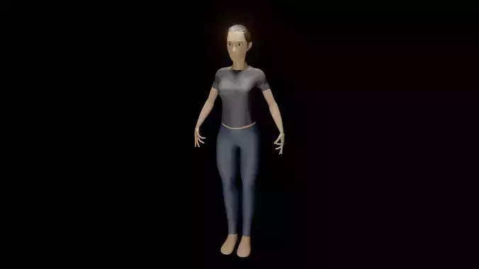 Vr Simple Model Simple Character free VR / AR / low-poly 3D model rigged | CGTrader