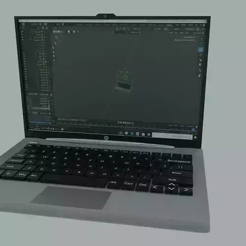 Laptop 3D Model hp